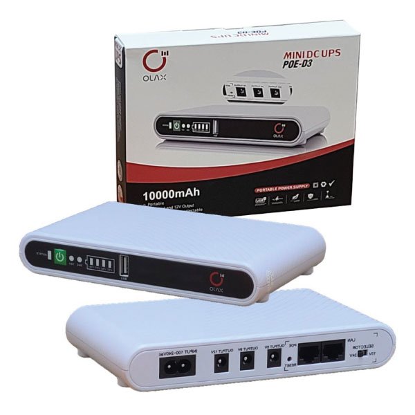 OLAX Mini DC UPS POE-D3 10000mAh fuente de poder portátil